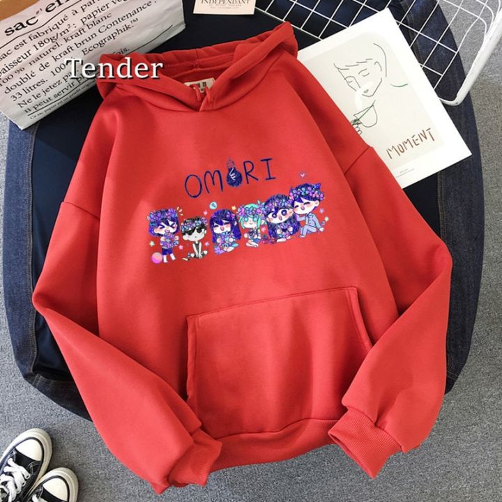 เกม Omori Hoodies ผู้หญิง Kawaii ฤดูหนาวอบอุ่น Streetwear การ์ตูนตลกฮิปฮอป Harajuku เสื้อ Unisex แฟชั่น2022หญิง