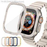 【CW】♙♀♗  Tempered Glass Ultra 49mm Titanium Bezel Protector for iwatch ultra 49 Cover