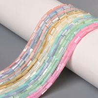 4x8mm Natural Round Tube Beads Shell Beads Candy Colors Dyed Shell Beads Pearl Beads Jewelry Making Necklace Bracelets Earrings