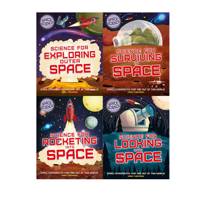Original English Space Science Volume 4 set science for rocketing / looking in to / surviving in / exploring outer space