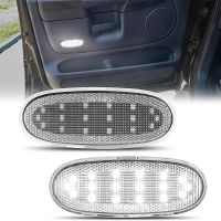 แผงไฟ Led สะท้อนประตูสำหรับ2003-2009ดอดจ์แรม1500 2500 3500 Durango 07-09ไครสเลอร์แอสเปนโคมไฟประตูภายในที่ให้ความสุภาพ