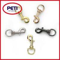 PETI STUDIO 4pcs มี5สี ตะขอสแนปโลหะ 6020มม. ที่หมุนได้ หัวเข็มขัดลาก ของใหม่ อุปกรณ์ฮาร์ดแวร์กระเป๋าเดินทาง คลิปทริกเกอร์ สายหนังแท้