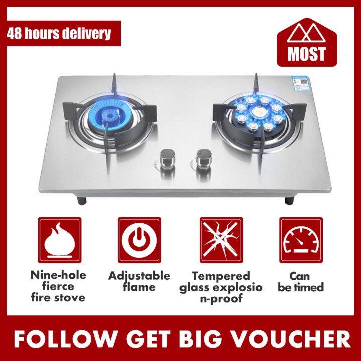 STOVE HOB Fire gas stove Double ninecavity fire gas stove 4.5kw Lazada PH