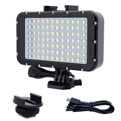 84 LED Photographic Lighting For SLR Camera 50M Waterproof Diving LED Night Light  Diving Lamp For Gopro Hero 10 9 8 /4/4S/5/6/7 Phone Camera Flash Li