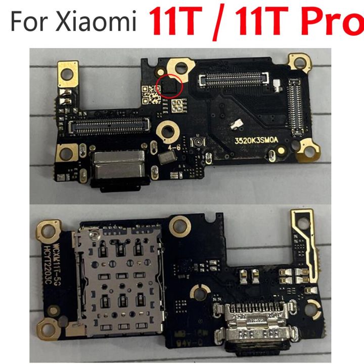 【☑Fast Delivery☑】 nang20403736363 บอร์ดซ่อมโทรศัพท์มือถือคุณภาพสำหรับ Xiaomi Mi 11T/11T Pro Usb พอร์ตเชื่อมต่อสายเคเบิลงอได้พร้อมกับซิมการ์ดถาดใส่ซิมไมค์ไมโครโฟน11Tpro