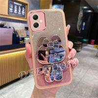 เคสโทรศัพท์สำหรับ Samsung Galaxy A05 A05S A14 LTE A24 A34 A54เคสใส่โทรศัพท์4G 5G กับน่ารักน่ารักชุบ3D กระจกกระต่าย Softcase เคสมือถือป้องกันเคสโทรศัพท์ GalaxyA05S ฝาหลัง