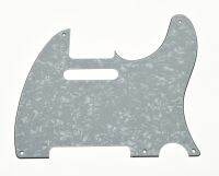 KAISH Vintage 5 Hole TL Style Guitar Pickguard White Pearl Fits TL 3 Ply