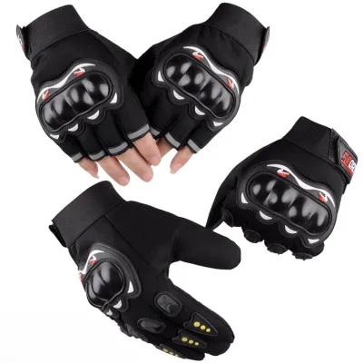 Motorcycle GlovesHard Shell Hand Guard Gloves Breathable Closed Finger Racing Gloves for Outdoor Sports Crossbike Riding
