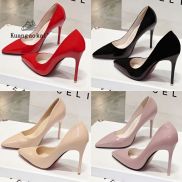 2023 Summer New High Heels Slim Heels Red Sole Shoes Pointed Women s High