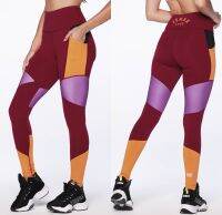 Zumba Dance Crew High Waisted Panel Ankle Leggings (กางเกงเลกกิ้งออกกำลังกายซุมบ้า)