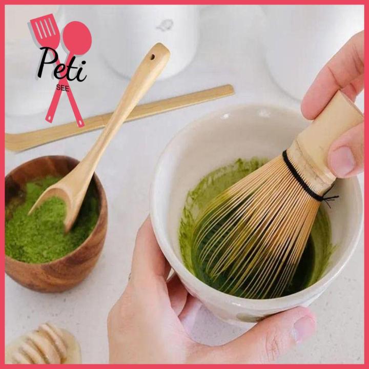 100 Matcha Green Tea Matcha Powder Whisk Bamboo Brush Kitchen