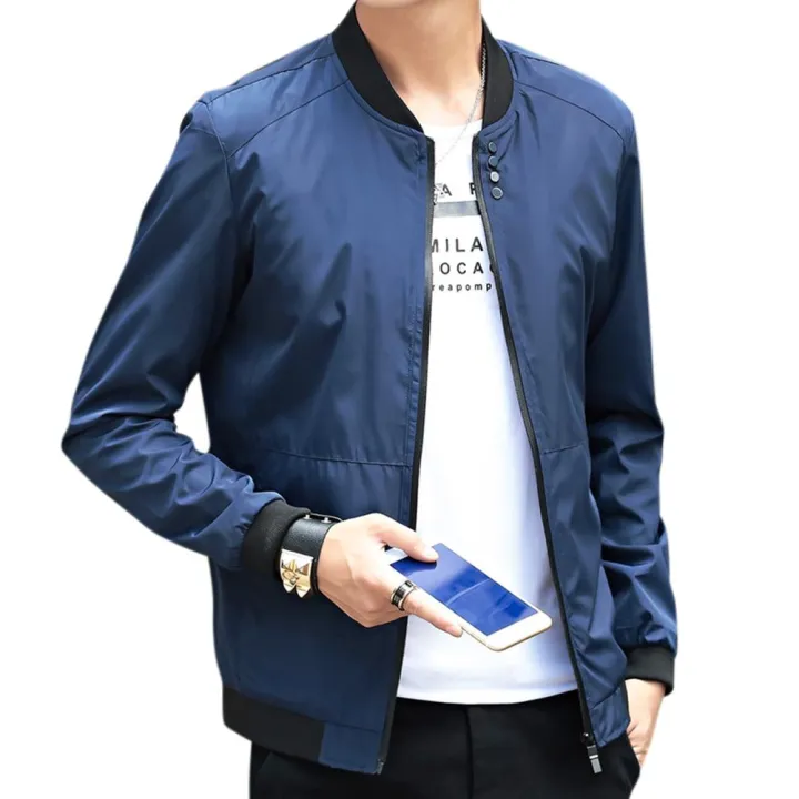 baseball collar jacket