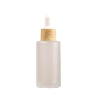 5ml 15ml 50ml Essential Oil Bottle Empty With Dropper Pipette Bamboo 100ml 30ml Frosted