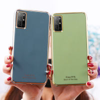 เคสซิลิโคนหรูหราบางเคสสำหรับหัวเหว่ย Honor 30 Pro Plus 30S ปกป้องเลนส์ฝาหลังแวววาวสีทองบางสำหรับ Honor 20 Pro Fundas