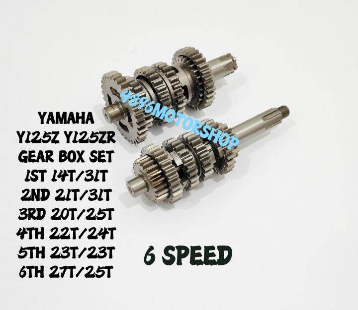 YAMAHA Y125Z Y125ZR RACING GEAR BOX SET GEARBOX COMPLETE SET 6 SPEED 6S