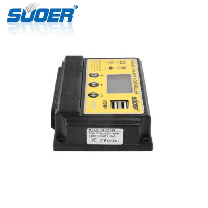 โซล่าร์ชาร์จเจอร์-pwm-30a-suoer-st-s1230-โซล่าชาร์จเจอร์