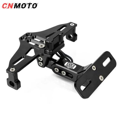 For YAMAHA XSR155 XSR700 XSR900 Adjustable CNC License Plate Bracket with LED Frame Number Plate Holder XSR 155 700 900 1