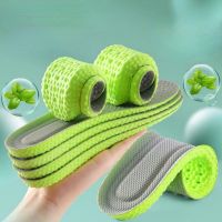 1 Pairs Foot Acupressure Insole Men Women Soft Breathable Sports Cushion Inserts Sweat-absorbing Deodorant Insole Shoe Pads