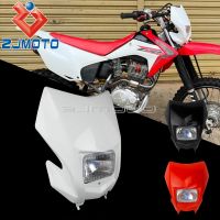 สีแดงสีขาววิบาก E Nduro ปิดถนนไฟหน้า H Ead Light โคมไฟสำหรับฮอนด้า CRF150 CRF230 CRF250 CRF450 CRF230F CRF 250 450 RX