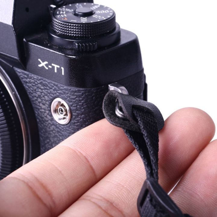 ขาย-50-100ชิ้นหนังที่ครอบสายคล้องกล้องสามเหลี่ยมแยกแหวนตะขอสำหรับ-fujifilm-canon-nikon-sony-olympus-pentax-กล้อง-dslr