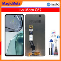 MagicMeta จอ LCD สำหรับ Motorola Moto G62 5G ของแท้อะไหล่หน้าจอสัมผัสตัวประกอบดิจิตอลสำหรับ Motorola Moto G62 5G