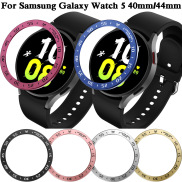 Ốp Tạo Kiểu Vòng Viền Kim Loại Cho Samsung Galaxy Watch 5 Vỏ Đồng Hồ Thông