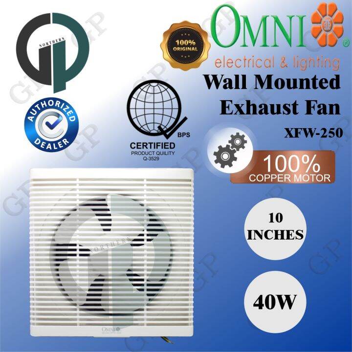 OMNI WALL MOUNTED EXHAUST FAN 10" XFW250 GPNorthern Lazada PH