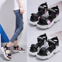 CODai424839 VIFOOT Women Heightened Sandals Fashion Casual Flat Magic Sticker Sandal for Women