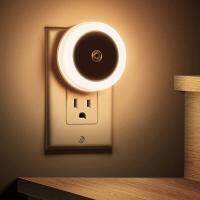 Smart Bedroom Sensing Night Light Plug-in Nightlight Plug into Wall with Sensors LED Lighting for Kids Room Stair Hallway Recomm