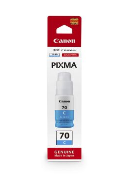 หมึกเติม Canon Bottle GI-70 Cyan สีฟ้า ของแท้ 100% สำหรับ Printer PIXMA GM2070, Canon PIXMA G5070, Canon PIXMA G6070