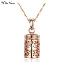 Gold Color Filligree perfume Cut Out Bottle Diffuser Necklace Pingente Chocker Necklaces Pendants Jewelry