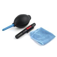 【คุณภาพสูง】3 in 1 Cleaning Kit For Camera Keyboard TV Cell Phone Screen Clean Suit Lenspen Cleaner Air Dust Blower Pump Lens Cleaning Cloth in stock H