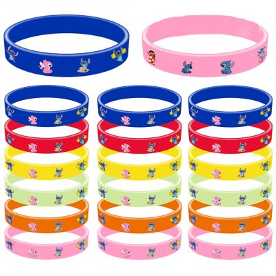 12pc/lot Lilo amp; Stitch Birthday Party Gift For Kids Silicone Bracelet Baby Gifts For Childrens Parties And Guests Party Favors