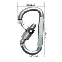 Outdoor Tipo D Multifuncional D-type Mountaineering Keychain Gray Lock Quick-hanging