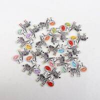 30pcs Cartoon Zebra Wood Buttons Multicolor 2 Holes Sewing Handmade Scrapbooking Craft Decoration Accessories 21x29mm Haberdashery