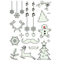 Luminous Tattoo Glow In The Dark Glitter Christmas Flash Fluorescent Stickers