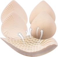 Bra Pads Inserts Chest Pad for Sports Bra Bra Cups Inserts Sew Replacement Removable Bra Pads Swimwear for Bikini Tops