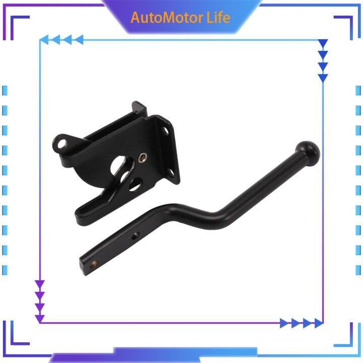 thumbnail image 2 of Heavy Duty Self-Locking Post Mount Automatic Gravity Lever Gate Latch For Wooden Fence With 2 of 9