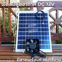 พัดลมระบายอากาศร้อนระบบโซล่าเซล พัดลมโซล่าเซลล์ พัดลม 4.5 นิ้ว พร้อมแผง 20W solacell Active AirFlow system