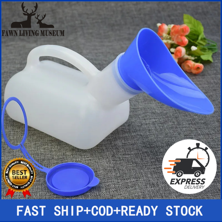 Portable 1L Unisex Female Urinal Toilet Urine Urination Device Bottle