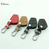 ▩卐✶ Car Leather Car Key Case Cover For Mercedes For Benz W203 W210 W211 Amg W204 C E S CLS CLK CLA SLK Classe Smart Car Keychain