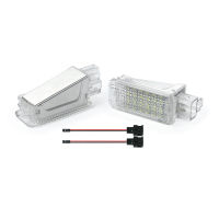 2Pcs LED Footwell Boot ประตูมารยาทกระเป๋าเดินทางโคมไฟสำหรับ Superb B5 B6 B7 Octavia 2 3 4 Fabia Rapid Kamiq Scala