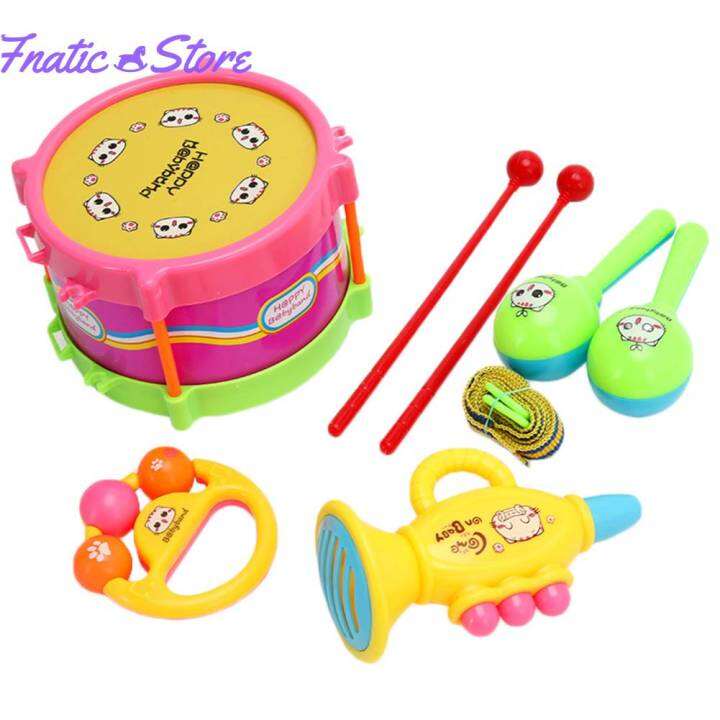 Drum Trumpet Toy Music Percussion Instrument Band Kit Children Toy Gift