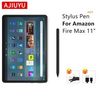 AJIUYU ปากกาสไตลัสสำหรับ Amazon Fire สูงสุด11นิ้ว2023แท็บเล็ต Fire HD Plus 10 8 7หน้าจอสัมผัสดินสอปากกาอัจฉริยะบางวาดเคส