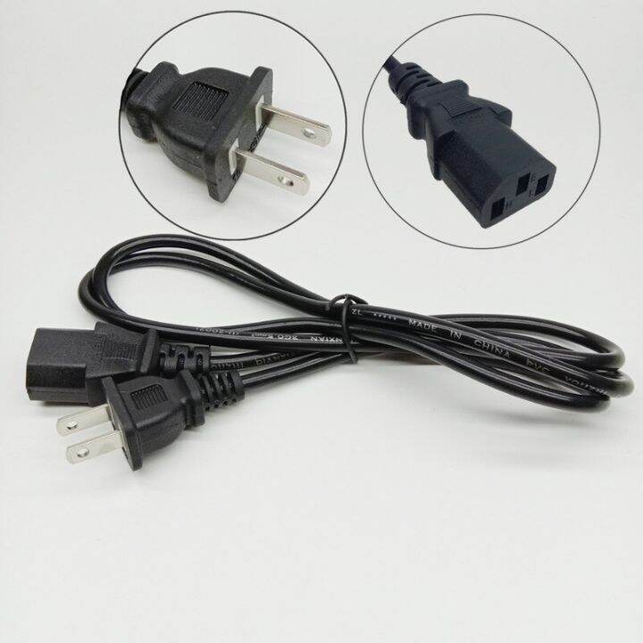 IEC C13 Power Supply Lead Extension Cable 1M Power Cable Lead Cord 2pin