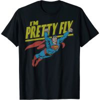 Superman Pretty Fly Retro Adult T-Shirt. Tops For Men Women Fashion Men