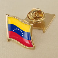 Venezuela Venezuelan Flag Crystal Resin Badge Brooch Flag Badges of All Countries in the World All-metal Brooch Copper Brooch Collection