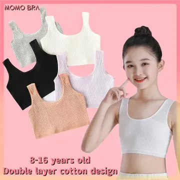Shop Momo Bra Kids Girls Training Bra Cotton Baby Bra Anti-slip Sport Bra  Teenage online - Mar 2024
