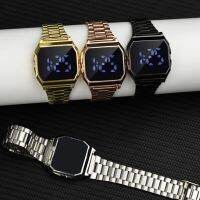 2023 Jam Tangan Digital สำหรับผู้หญิงหรูหราอิเล็กทรอนิกส์ทองเงินนาฬิกา Led ผู้หญิงนาฬิกาข้อมือผู้ชายกีฬานาฬิกาสัมผัส Reloj Mujer HP ร้านค้า