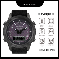 [สินค้าใหม่]NORTH EDGE EVOQUE  นาฬิกาควอตซ์ดิจิทัลกันน้ำสำหรับผู้ชาย,นาฬิกา Solar กลางแจ้งขอบทิศเหนือ EVOQUE นาฬิกากีฬากลางแจ้งแบบมืออาชีพ